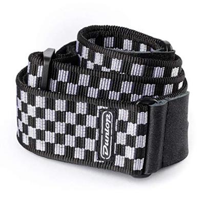 Dunlop D38-31BK gitaarband Black and White Checkers
