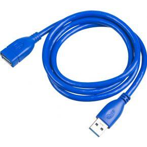 Akyga AK-USB-28 USB-kabel USB 3.2 Gen1 USB-A stekker, USB-A bus 1.00 m Zwart