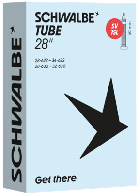 SCHWALBE tube #15l 28/34-622/630 sv40