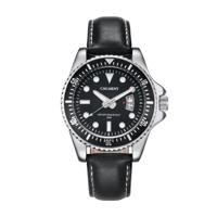 CAGARNY 6863 Fashion waterdichte Quartz beweging polshorloge met lederen Band(Black) - thumbnail