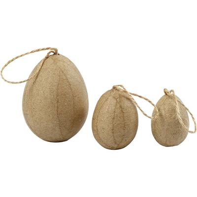 Creativ Company Eieren, h: 3+4+5 cm, 6 stuk/ 1 doos