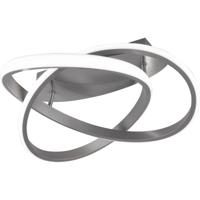 LED Plafondlamp - Plafondverlichting - Trion Corcy - 18W - Natuurlijk Wit 4000K - Dimbaar - Rond - Mat Nikkel - Aluminium - thumbnail