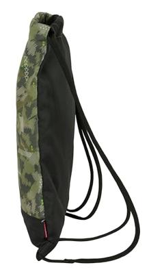 Rugtas met Koordjes Kelme Travel Zwart Groen 35 x 40 x 1 cm