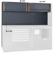 Beta Wandpaneel met 2 hangkasten, passend in werkplaats combinaties C55 2PM - 055000301 - thumbnail