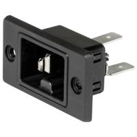 Schurter 3-142-753 Apparaatstekker (koud) Bus, recht Totaal aantal polen: 3 6.5 mA Zwart 1 stuk(s) - thumbnail