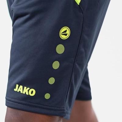 JAKO 8595K Trainingsshort Active Kids - Marine/Fluogeel - 140