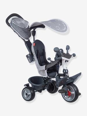 Smoby - Baby Driver Plus grijze driewieler - Evolutieve kinderfiets vanaf 10 maanden - Silent Wheels - Parkeerrem