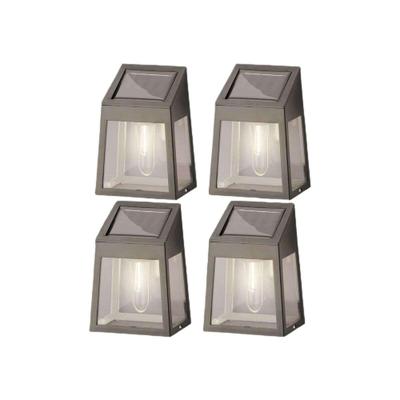Solar wandlamp l6b9h13cm zwrt 4st Lumineo - Lumineo Solar wandlamp l6b9h13cm zwrt 4st Lumineo - Lumineo