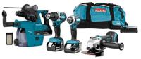 Makita combiset ddf484/dtd153/dga504/dhr242 18v 5.0ah - thumbnail
