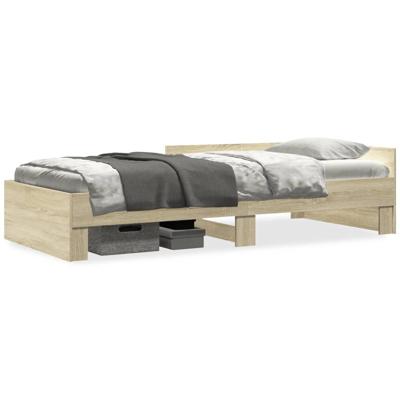 Bedframe zonder matras hout sonoma eikenkleurig 90x200 cm