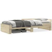 Bedframe zonder matras hout sonoma eikenkleurig 90x200 cm - thumbnail