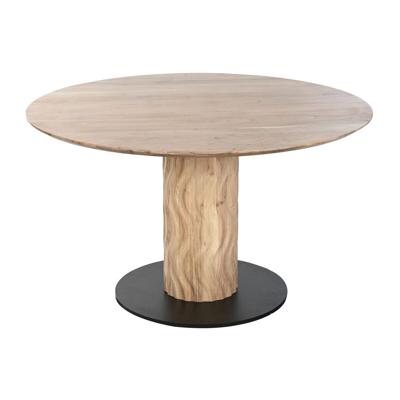 Eettafel Home ESPRIT Metaal Acacia 130 x 130 x 76 cm