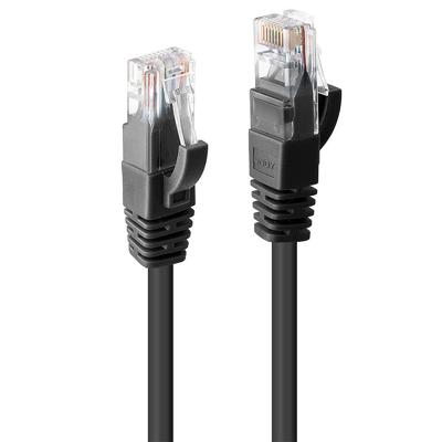 LINDY 48084 RJ45 Netwerkkabel, patchkabel CAT 6 U/UTP 20.00 m Zwart 1 stuk(s)