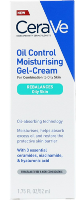 CeraVe Oil Control Moisturizing Gel Cream 52 ml Vochtinbrengende crème CeraVe Oil Control Moisturizing Gel Cream 52 ml Vochtinbrengende crème