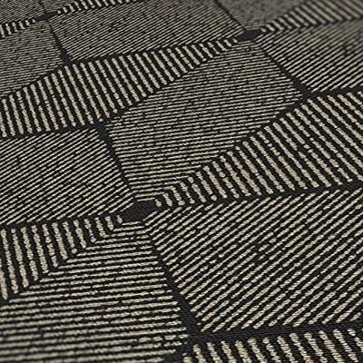 AS Creation Antigua - Zwart - Geometrisch Behang - 390912
