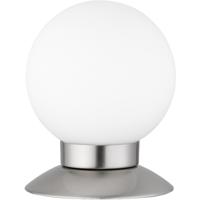 LED Tafellamp - Trion Princy - 3W - Warm Wit 3000K - Dimbaar - Rond - Mat Nikkel - Aluminium - thumbnail