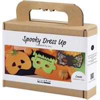 Creativ Company Mini hobbyset griezelkostuums, maskers, halloween kleuren, 1 doos - thumbnail