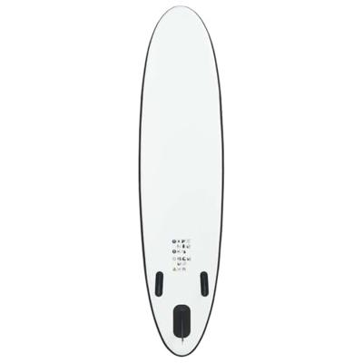 VidaXL Stand up paddleboardset opblaasbaar zwart en wit - thumbnail