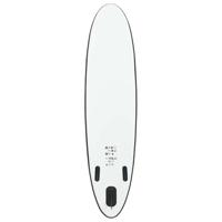 VidaXL Stand up paddleboardset opblaasbaar zwart en wit - thumbnail