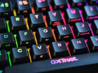 Trust gxt 867 acira 60% mini mechanisch gaming toetsenbord (zwart, us lay-out (qwerty), outemu red, 60%, rgb) - thumbnail