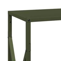 Brandhoutrek 34x25x70 cm koudgewalst staal olijfgroen - thumbnail