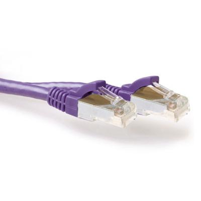 ACT FB8751 LSZH SFTP CAT6A Patchkabel Snagless Paars - 1,5 meter