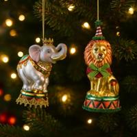 Decoris kersthanger glas circus dier - assortiment - thumbnail