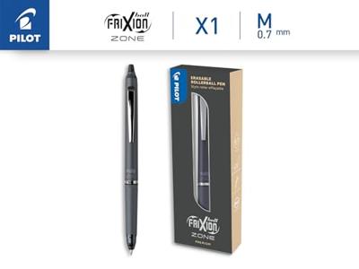 Pilot Frixion Ball Zone gelroller, uitwisbaar, medium punt, 0,7 mm, in giftbox, grijs