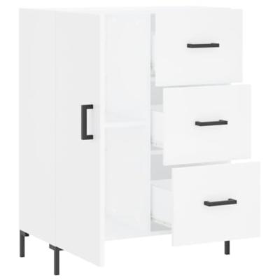 Dressoir 69,5x34x90 cm bewerkt hout wit