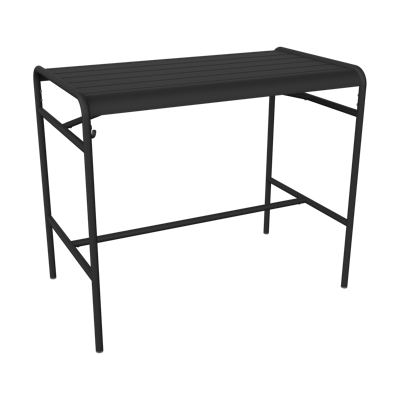 Fermob Luxembourg tuintafel hoog 126x73 cm Liquorice