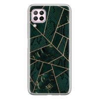 Huawei P40 Lite siliconen hoesje - Abstract groen - thumbnail