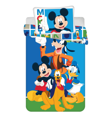 Mickey Mouse Friends Dekbedovertrek 100 x 135 cm - Katoen - 40 x 60 cm Mickey Mouse Friends Dekbedovertrek 100 x 135 cm - Katoen - 40 x 60 cm