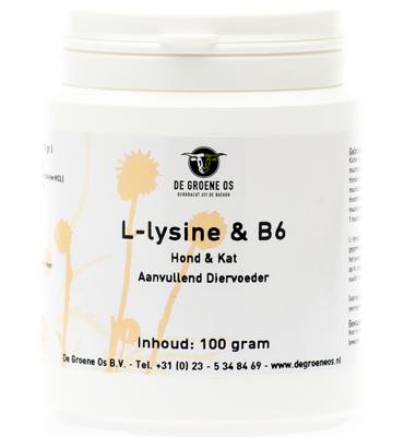 De Groene Os L-Lysine & B6 Poeder 100gr De Groene Os L-Lysine & B6 Poeder 100gr