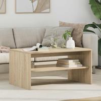 Salontafel Sonoma Eiken 80 x 50 x 40 cm Bewerkt hout - thumbnail