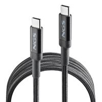 NGS KNOT 100W-2-2m USB C naar USB C kabel, snel opladen tot 100W, 480Mbps dataoverdracht, hoge duurzaamheid, ideaal voor mobiele telefoons, tablets en laptops - thumbnail