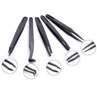 Quadrios 1903EC095 Pincet ESD 5-delig Plat-breed, Plat, gebogen, Afgerond - thumbnail