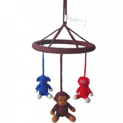 natureZOO Circle Mobile - Mr. Elephant, Mr. Monkey and Mrs. Orangutan hangend babyspeelgoed