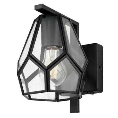 Eglo WandlampMardyke zwart met glas - 43645