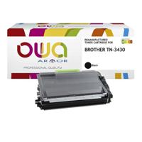 Toner OWA alternatief tbv Brother TN-3430BK zwart - thumbnail