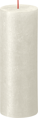 Bolsius shimmer rustiekkaars 190/68 ivoor Bolsius shimmer rustiekkaars 190/68 ivoor