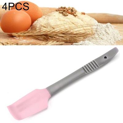 4-delige siliconen schraper boter Spreader mes Cake soepeler Cake bakken Tool(Pink)