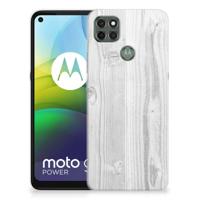 Motorola Moto G9 Power | Bumper Hoesje | White Wood - thumbnail