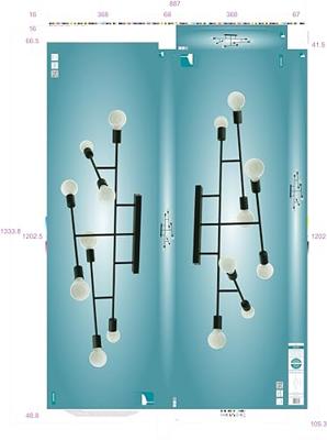 Eglo Plafondlamp Belsiana Zwart 98035