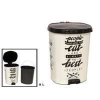 Gerimport Prullenbak Pedaal 28 x 26 x 33 People 11 Liter - thumbnail