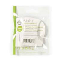 HDMI-Adapter | HDMI-Connector - HDMI Female | Links Gehoekt | Zwart - thumbnail