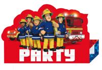 Brandweerman Sam uitnodigingen, 8st. - thumbnail