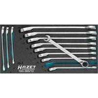 HAZET Ratelringsteeksleutelset 163-385/12 · Buitentwaalfkant tractieprofiel · 12-delig · 8 - 19 - thumbnail