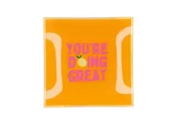 PLATE SQUARE YOU'RE DOING GREAT 18X18X2CM - thumbnail