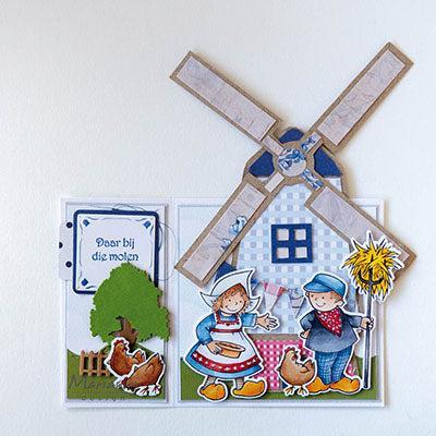 Marianne Design • craft stencil windmill