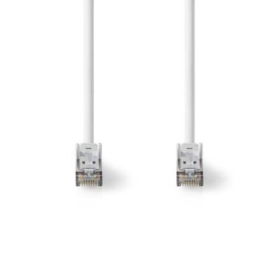 Nedis CCGL85520WT10 Cat 8.1 Netwerkkabel S/ftp Rj45 Male Rj45 Male 1.00 M Rond Lszh Wit Label
